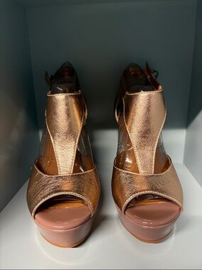 BC Metallic Rose Gold Women’s Platform Sandals